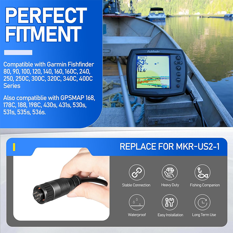 MKR-US2-1 Adaptor Cable Univer - Fish Finder ulasan dan harga