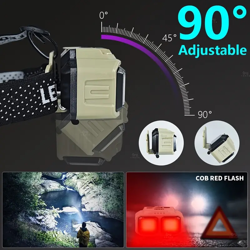 COB LED Headlamp Rechargeable  - Fishing Light ulasan dan harga