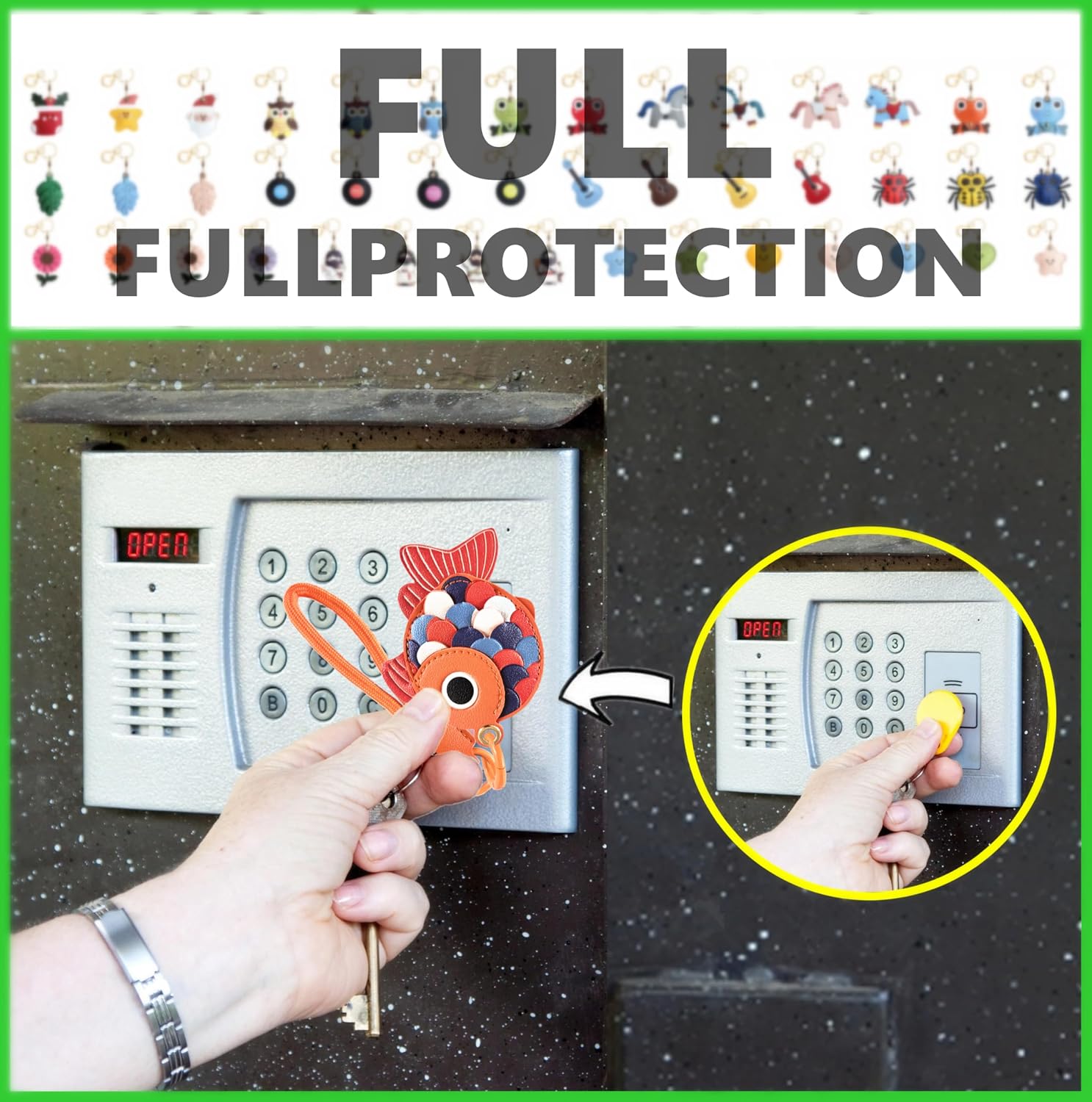 1pc Cute Protective Cover with - Fish Finder Case ulasan dan harga